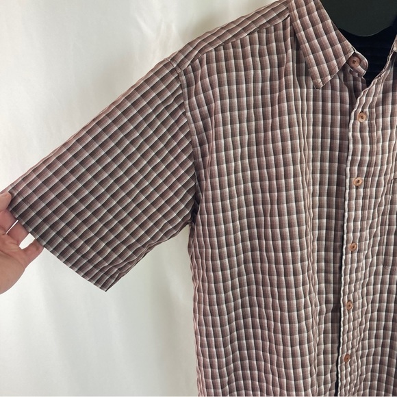 EIGHTY Eight Men's Plaid Button Down Short Sleeve Shirt Size L - Picture 2 of 8